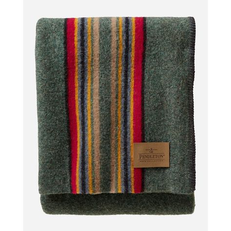 Made-in-America wool camp throw that's one of our most popular. Camp  blankets were originally used by shepherds to brave the elements of the  Pacific Northwest—right where our rugged wool versions are still woven  today. Pendleton Throw, Park Blanket, Pendleton Blanket, Decorative Throws Blanket, Wool Throw Blanket, Pendleton Woolen Mills, Twin Blanket, Camping Blanket, Pendleton Wool