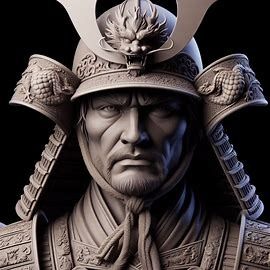 busto de um samurai, visto de frente, com capacete, - Criador de imagens do Microsoft Designer Old Images, Create Sign, Create Image, Your Image, Bing Images, Microsoft, The Creator