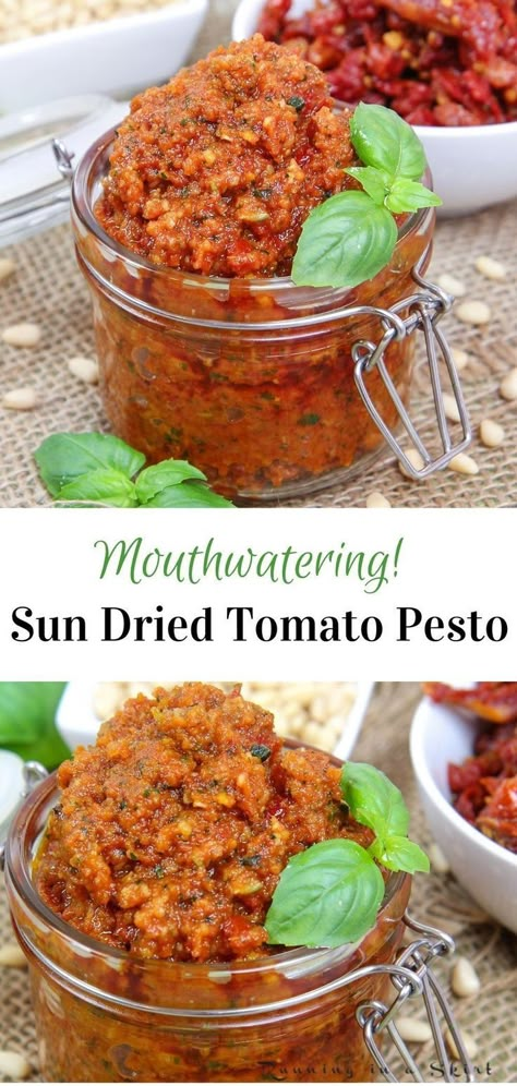 Dried Tomato Pesto Recipe, Sun Dried Tomato Pesto Recipe, Tomato Pesto Recipe, Pesto Ingredients, Best Pesto, Easy Pesto Pasta, Sun Dried Tomato Pesto, Homemade Basil Pesto, Homemade Pesto Recipe