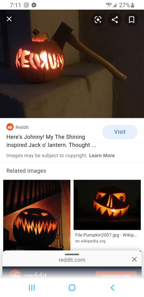 The Shining Pumpkin Carving, Here's Johnny, The Shining, Jack O Lantern, Pumpkin Carving, Carving