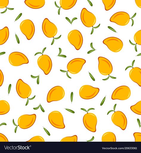 Mango Doodle, Graham Bar, Mango Packaging, Mango Background, Mango Pattern, Fruits Illustration, Lemon Drawing, Mango Design, Ripe Mango