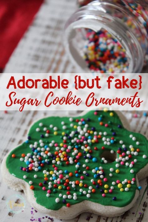 Diy Sugar Cookies, Toddler Ornaments, Diy Christmas Cookies, Cookie Ornaments, Salt Dough Christmas Ornaments, Salt Dough Crafts, Fake Food Props, Cookie Craft, Fake Bakes