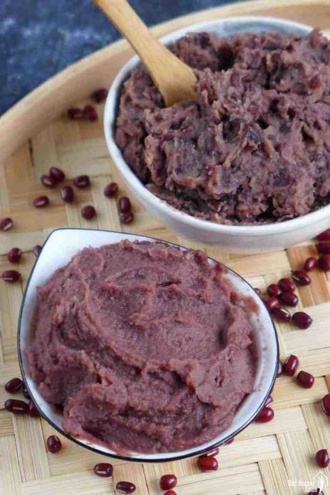 An essential filling for Chinese pastries and desserts, red bean paste tastes amazing when made at home. This recipe includes two classic versions. #redhousespice Red Bean Dessert, Red Beans Recipe, Sweet Red Bean Paste, Sweet Red Bean, Paste Recipe, Chinese Dessert, Red Bean Paste, Red Bean, Asian Desserts