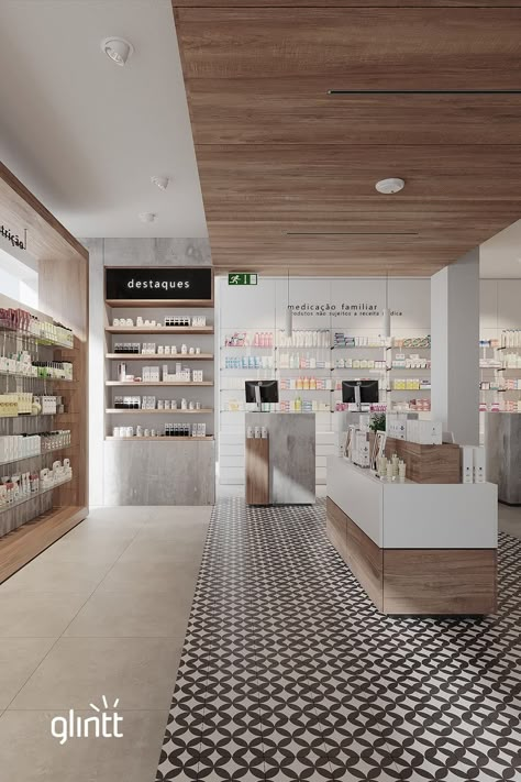 Farmacy Design, Pharmacy Design Ideas, Small Shop Interior, Store Counter Design, Pharmacy Interior Design, Pharmacy Ideas, Pharmacy Interior, Rooftop Restaurant Design, Pharmacy Decor