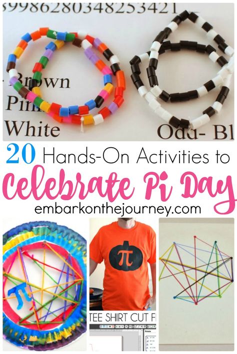 These Pi Day activities and crafts are perfect for your homeschool lessons on March 14! There's an activity on this list for all ages. | @homeschlprek Pi Day Activities, April Holidays, Homeschool Lessons, Homeschool Board, Math Activities For Kids, Teacher's Pet, Homeschool Tips, Steam Activities, Homeschooling Ideas