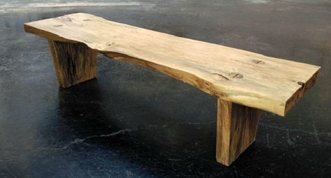 Beech Wood Furniture, Live Edge Bench Entryway, Cool Decorating Ideas, Live Edge Bench, Bench Entryway, Live Edge Furniture, Rustic Bench, Log Furniture, Recycled Pallets