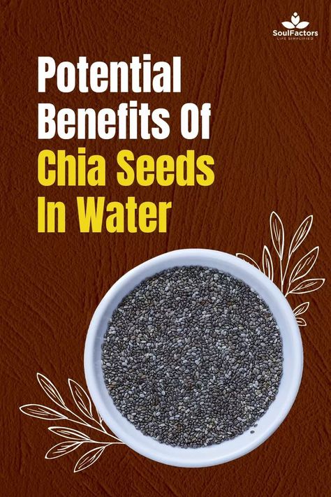 Potential Benefits Of Chia Seeds In Water Chia Seeds In Water, Chia Seeds Water, Chia Seed Water Benefits, Benefits Of Chia, Soak Chia Seeds, Chia Seed Drinks, Chia Seed Water, Chia Benefits, Chia Seeds Benefits