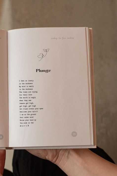 Book Of Poems Design, Poetry Book Layout Design, Poetry Book Layout, Poem Book Cover, Poem Book Design, Poem Layout, Poetry Layout, Growth Poems, Poems About Self Growth