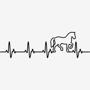 Horse Heartbeat Tattoo, Simple Horse Tattoo, Horse Heartbeat, Horse Themed Bedrooms, Horse Shoe Tattoo, Horse Tattoo Design, Cowgirl Tattoos, Heartbeat Tattoo, Simple Woman