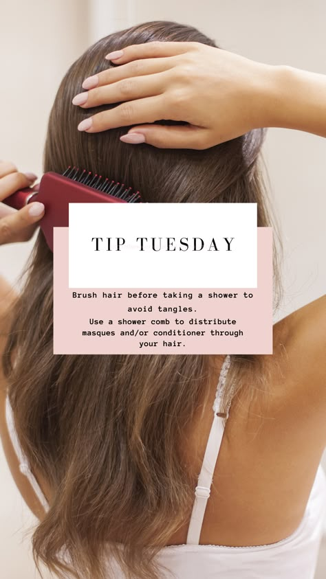 Hair Before And After, Hair Tip Tuesday, Long Wet Hair, Monat Shampoo, Salon Marketing Social Media, Wet Hair Brush, Hair Stylist Tips, Hair Salon Quotes, Hair Advertising