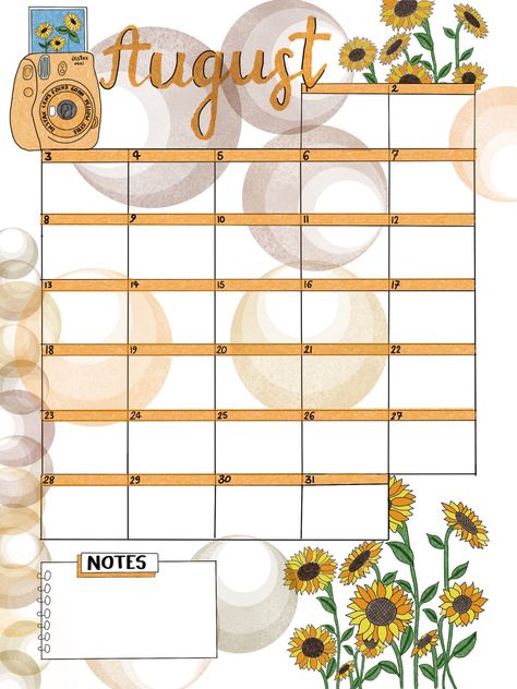 August Calendar Ideas, Bujo 2023, Printable Calendar Design, Bullet Journal Calendar, Bullet Journal August, Journal Calendar, Samsung Notes, Calendar Notes, August Calendar