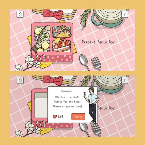 Adorable Home Bento Box Combo, Adorable Home Game Bento, Adorable Home Game, Adorable Home Game Design Ideas, Home Lunch Ideas, Lemon Cream Cake, Adorable Home, Valentines Games, Roasted Chicken Thighs