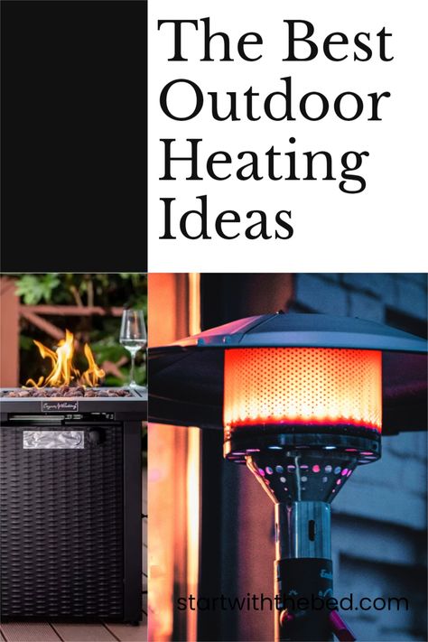 Stay warm with these outdoor heating ideas all year long really. Be it for a small event of a wedding, these heating ideas are perfect. Outdoor Heating Ideas Porch, Screened In Porch Heater, Outdoor Heating Ideas Deck, Heat Lamps Outdoor, Patio Heaters Outdoor Ideas, Outdoor Heating Ideas, Porch Heater, Lighting Updates, Home Improvement Hacks