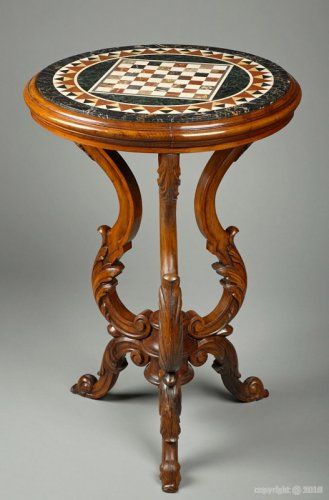 Marble top side table