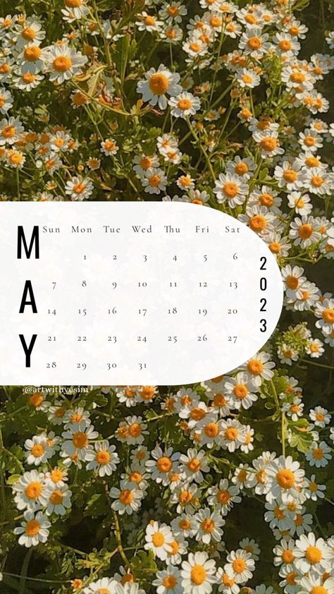 May Calendar 2023 Aesthetic, May 2023 Calendar Wallpaper, Months Wallpaper, Aesthetic May, May Calendar, Spring Template, Aesthetic Calendar, Story Images, 2023 Aesthetic