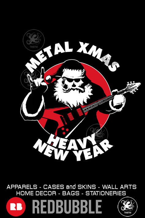 Metal Christmas And Heavy New Year | Heavy Metal Santa Claus | T-Shirts, Mugs, Greeting Cards, stickers, postcards, etc. Click the pin's title to check all the cool Redbubble's products with this graphic design printed on! Follow me @TMBTMDesign for more gift ideas. Heavy Metal Santa Claus, Star Wars Christmas Decorations, Metal Santa Claus, Heavy Metal Christmas, Metal Drawing, Creepy Christmas, Christmas Rock, Star Wars Christmas, Sharpie Art