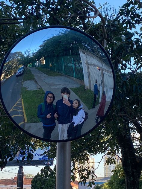 street mirror photo Street Mirror In Room, Street Mirror, Traffic Mirrors, Corner Mirror, Circle Canvas, Circle Mirror, Canvas Ideas, Mirror Photo, Street Photo