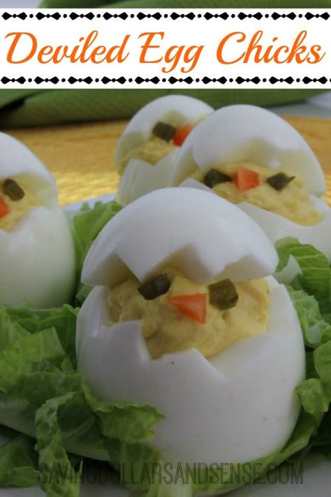 Deviled Egg Chicks Chick Deviled Eggs Recipe, Deviled Egg Chicks, Cooking Fails, Easter Appetizers, Deviled Eggs Recipe, Deviled Egg, Eggs Recipe, Easter Food, Boiled Egg