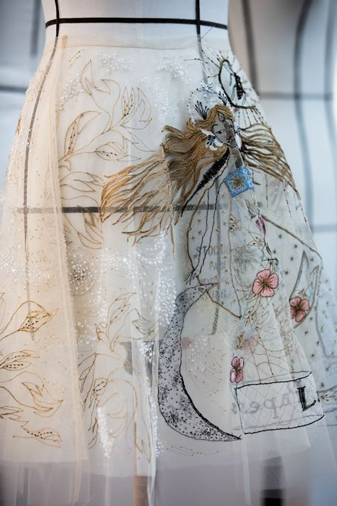 Haute Couture Embroidery, Dress Illustration, Couture Embroidery, Dior Haute Couture, Dior Addict, Couture Mode, Couture Details, Dior Couture, Embroidery Fashion