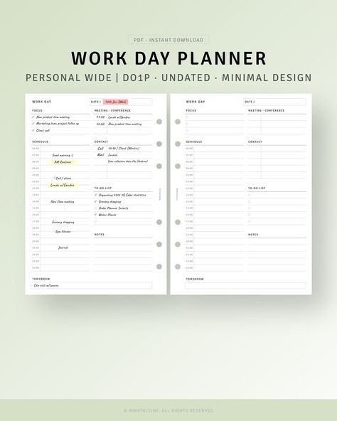 Work Day Planner Printable Personal Wide, Productivity Planner, To do list, Work From Home, Business Office Hourly Schedule Organizer Sheet ramadandayplanner #happyplanner #dayplannerprints #freebloggingplanner💤. Work Day Planner, Work Planner Ideas, Work Schedule Planner, Business Daily Planner, Business Planner Printables, Goal Planner Free, Online Business Planner, Home Business Office, Work Planner Printable