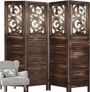 Bedroom Screen, Freestanding Room Divider, Wood Room Divider, Decorative Room Dividers, 4 Panel Room Divider, Wooden Room Dividers, Room Divider Walls, Wood Screens, Folding Room Dividers