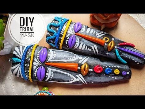 (12582) DIY Tribal mask/plastic bottle crafts/best out of waste/mould it clay crafts - YouTube Best Out Of Waste, Plastic Bottle Crafts, Diy Planters, Plastic Bottle, Mask Making, Bottle Crafts, Clay Crafts, Plastic Bottles, Mask