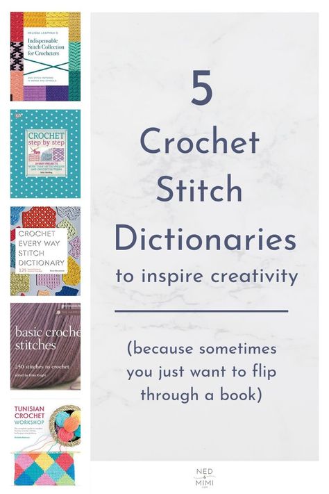 Sometimes you just want to flip through a book right!? Here are my 5 favourite Crochet Stitch Dictionaries to inspire creativity and give you a break from the internet :-) #crochet #crochetbook #crochetstitchdictionary Crochet Gift Patterns Free, Crochet Projects Tutorials, Crochet Gift Patterns, Crochet Printables, Business Crochet, Gift Ideas Crochet, Crochet Game, Crochet Stitch Patterns, Handmade Gifts For Friends