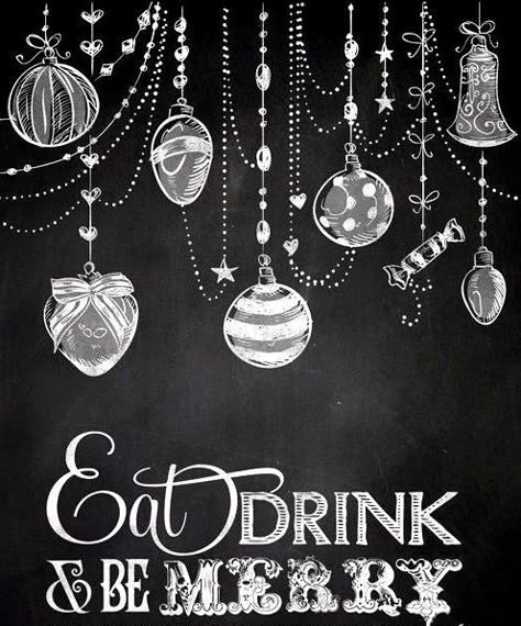 Chalkboard art quote ToniKami ⊱CհαƖҜ ℒЇℕ℮⊰ Eat drink & be merry awesome-wedding-ideas-614.blogspot.com Christmas Chalkboard Art, Chalkboard Art Quotes, Chalkboard Writing, Chalkboard Christmas, Blackboard Art, Eat Drink And Be Merry, Chalkboard Lettering, Chalk Lettering, Christmas Chalkboard