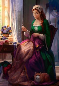 Creation Photo, Fantasy Setting, Fantasy Illustration, Medieval Fantasy, Dnd Characters, Character Portraits, Character Concept, Dressmaking, Female Art