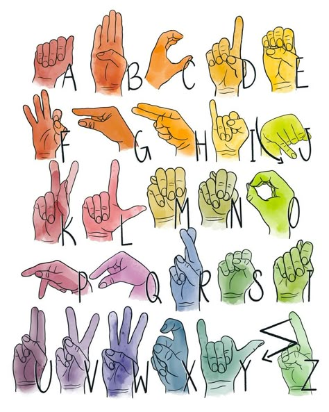 Asl Letters Hands, Letters In Sign Language, Ask Alphabet, Asl In Classroom, Sign Language Phrases Sentences, Colors In Asl, Asl Worksheets Printables, Easy Hand Drawings Doodles, Als Alphabet