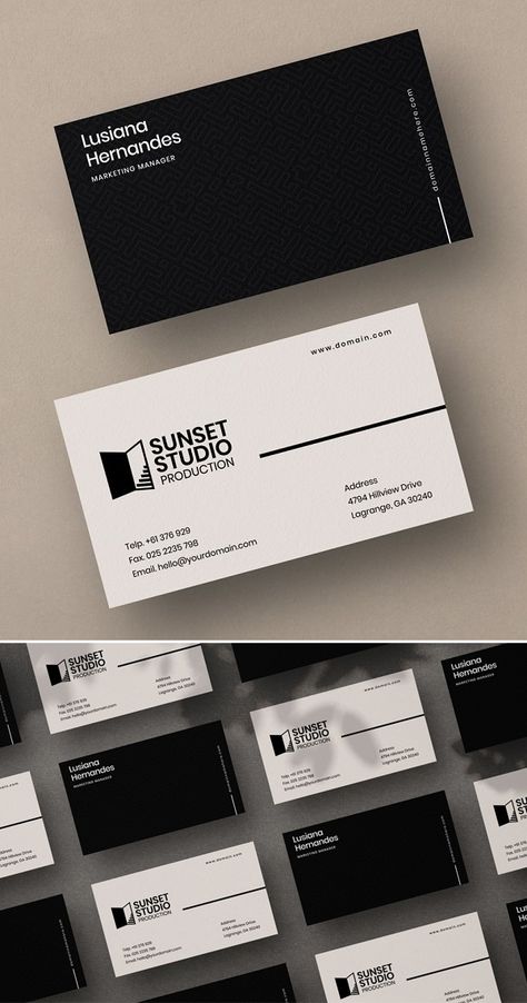 Business Card One Side, Interior Designer Business Card Creative, Card Business Design, Simple Business Card Design, Namecard Design, Business Card Layout, Business Card Simple, Creative Business Card Design, Clean Business Card Design