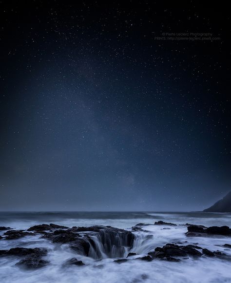 Thors Well, High Tide, In The Ocean, Oregon Coast, The Ocean, Thor, At Night, Northern Lights, Oregon