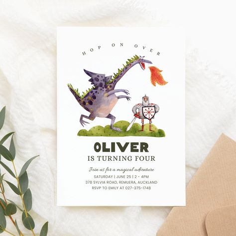 Dragon Birthday Party Invitations, Dragon Birthday Invitations, Dragon Birthday Party, Dragon Birthday Parties, Magical Adventure, Dragon Birthday, Dragon Fly, Instant Download Printable, Birthday Party Invitations