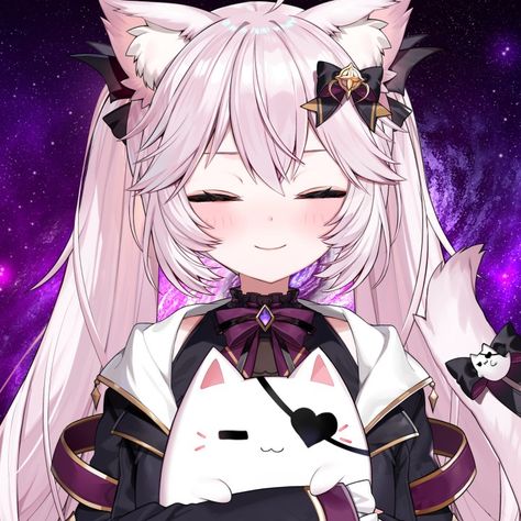 Vtuber from Vshojo Nyanners Icon, Wolf Vtuber, Sinder Vtuber, Vtuber Outfits, Eldritch Horror, Anime Expressions, Soft Hair, Lily Flower