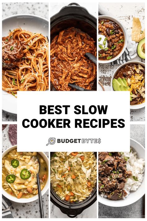 Want to maximize your time AND money? Slow cookers to the rescue. These slow cooker recipes will keep your fridge stocked with little effort. Slow Cooker Tikka Masala, Slow Cooker Spaghetti Sauce, Casserole Crockpot, Best Slow Cooker Recipes, Crock Pot Lasagna Recipe, Slow Cooker Black Beans, Vegetarian Slow Cooker Recipes, Slow Cooker Spaghetti, Slow Cooker Bbq Chicken