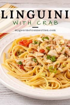 Crab Linguini Recipe, Crab Recipes Lump Pasta, Crabmeat Pasta Recipes, Pasta With Crab Meat Recipes, Crab And Pasta Recipes, White Crab Meat Recipes, Crab Linguine Recipe, Lump Crab Pasta, Crab Recipes Lump