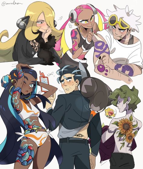 Legendary Pokemon As Humans, Professor Hop Pokemon, Dark Type Pokemon Trainer Oc, Pokémon Scarlet Fanart, Pokemon Body Base, Nemona X Female Player, Human Pokemon Male, Pokemon Gym Leaders Fanart, Kingambit Pokemon