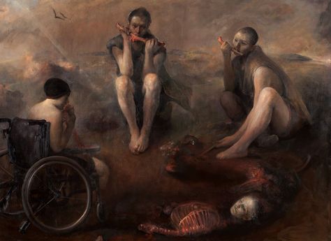 Odd Nerdrum, Juxtapoz Magazine, Caravaggio, Conceptual Art, Postmodernism, Art Oil, Dark Art, Contemporary Artists, Kitsch