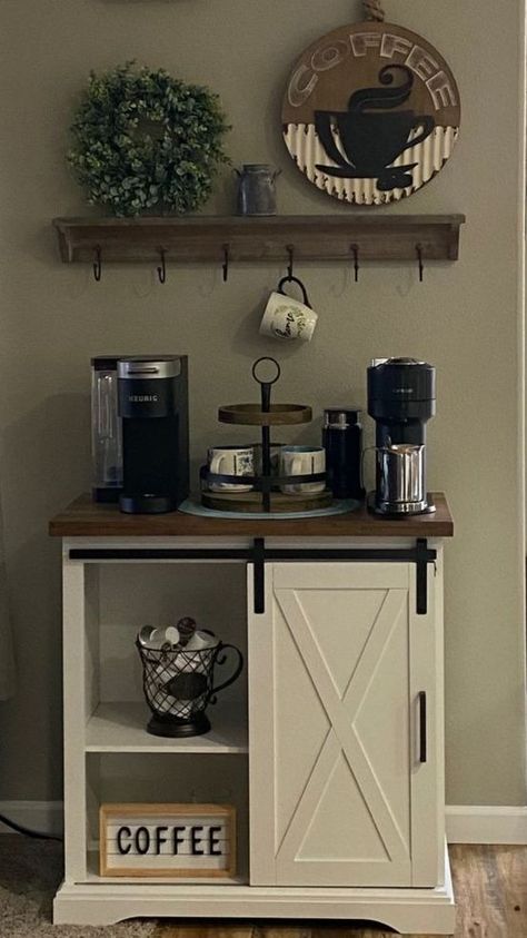 Coffee Bar Home Coffee Tables, Coffee Bar Ideas Station Small Modern, Coffee Bar Ideas Simple, Easy Coffee Bar Ideas, Simple Coffee Bar Ideas Kitchen Counter, Coffee Bar Simple, Ideas Para Cafe Bar En Casa, Small Coffee Station Ideas Counter Space, Small Coffee Bar Ideas Counter Space