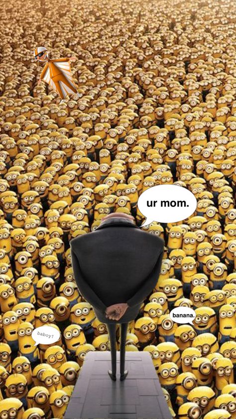 #urmom #aesthetic #slay #gru #despicibleme #minions Gru Aesthetic, Gru Minions, Funny Gru Pictures, I'm A Barbie Gorl Gru, Gru Meme, Gru And Minions, Minion Meme, Gru Despicable Me Meme, Minions Rise Of Gru Meme