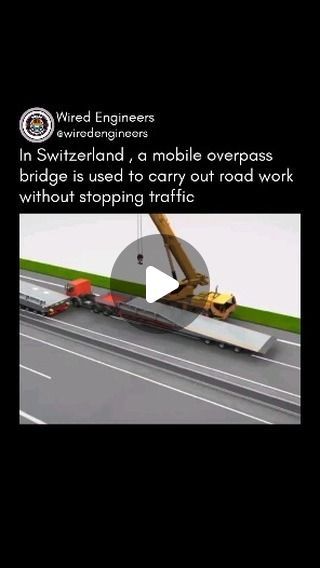 Engineering | Tech | Gadgets on Instagram: "ASTRA mobile overpass bridge
.
.
Video Credit: ASTRA 
.
.
#bridge #engineering #engineered #engineeringdesign" Overpass Bridge, Bridge Video, Bridge Engineering, Video Credits, Engineering Design, Tech Gadgets, Bridge, Gadgets, Engineering