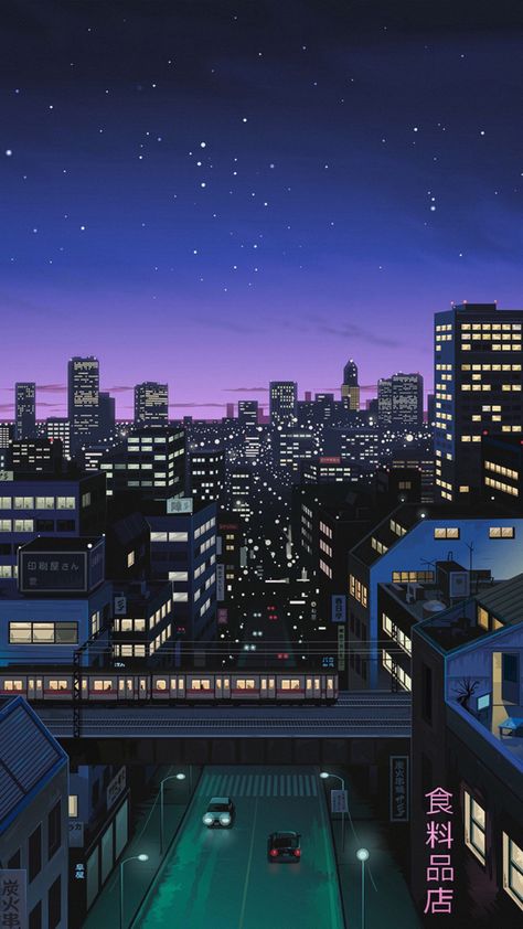 Art Deco City, Nostalgic Vibes, Nostalgia Art, Vaporwave Art, Scenic Wallpaper, Anime City, Retro Artwork, City Background, City Drawing