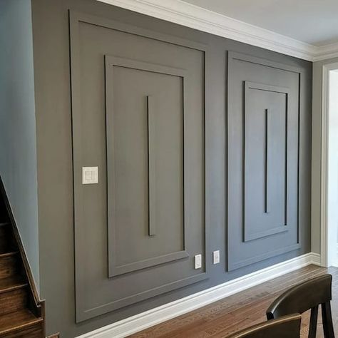 Wall Moulding Panels, Wainscoting Kits, Wall Molding Design, Accent Wall Design, Accent Wall Designs, Diy Accent Wall, Wood Accent Wall, Accent Walls In Living Room, Wall Trim