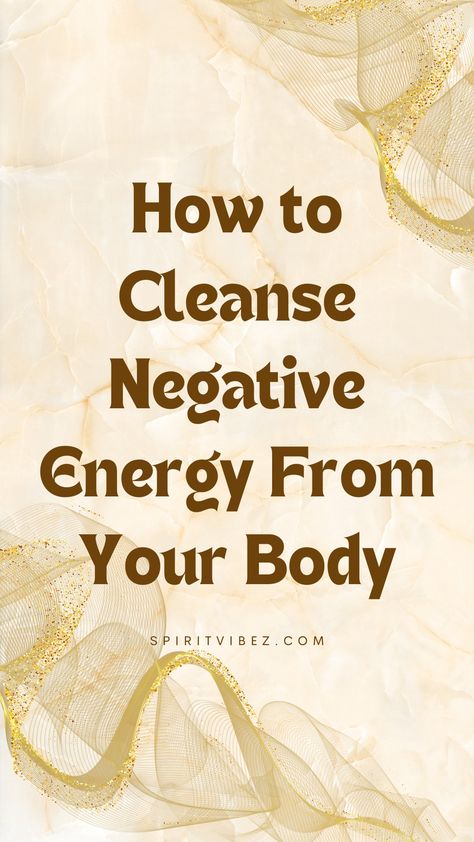 Find out how to cleanse negative energy from yourself and signs you need it! How To Cleanse Negative Energy From Yourself, How To Remove Negative Energy From Aura, How To Clear Bad Energy, Crystals To Ward Off Negative Energy, Removing Negative Energy From Yourself, How To Cleanse Bad Energy, Herbs To Remove Negative Energy, How To Sage Cleanse Yourself, Cleanse Bad Energy