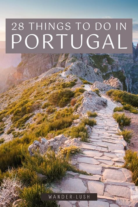 An epic Portugal Bucket List for 2022, including the best things to do in Portugal for culture, history and adventure. From hot springs in the Azores to hiking trails in Madeira, UNESCO World Heritage Sites and cute villages to the delights of Lisbon, this list has it all! Portugal travel | Portugal guide | Portugal itinerary 12 Days In Portugal, Southern Portugal Itinerary, Portugal In October, Map Of Portugal, Travel To Portugal, Portugal Bucket List, Things To Do In Portugal, Alvor Portugal, Portugal Itinerary