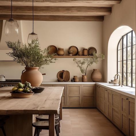 Timeless Home Interiors & Design (@thetimelessminimalist) • Instagram photos and videos Timeless Kitchen Design, Mediterranean Interior, Timeless Kitchen, Kitchen Inspiration Design, Modern Farmhouse Kitchens, Kitchen Inspo, Kitchen Style, Rustic Kitchen, Country Kitchen