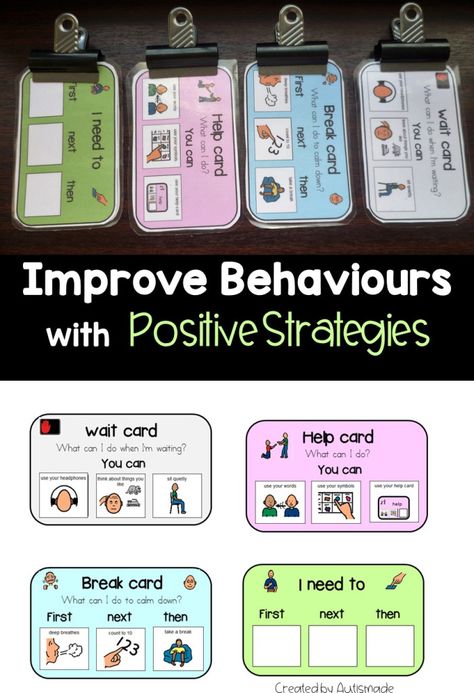 Off Task Behavior Interventions, Visual Behavior Cards, Aba Materials Free Printable, Visual Supports Classroom, Learning Support Classroom, Calm Down Visuals, Calm Down Cards, Aba Classroom, Special Education Behavior