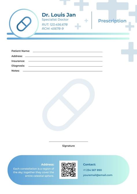 Hand-drawn Gradient Medical Prescription Specialist Letterhead Medical Letterhead, Letterhead Template, Brand Kit, Used Tools, Medical Prescription, Letterhead, Business Branding, Free Graphic Design, Company Names