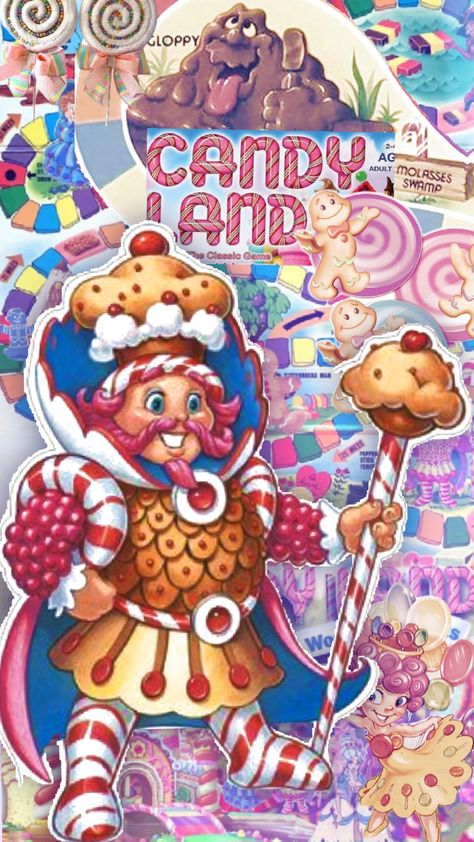 King Candy #KingCandy #CandyLand #vintage #90s #90sgames #90stoys Princess Lolly Candyland, Vintage Candyland, Candyland Aesthetic, Shoebox Float, King Candy, Candy Queen, 90s Games, Candy King, Candy Land