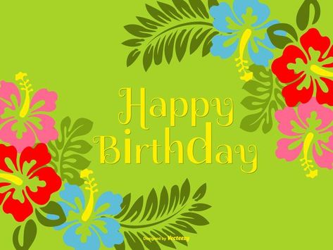 Colorful Polynesian Style Happy Birthday Illustration Happy Birthday Hawaiian Style, Hawaiian Quotes, Happy Birthday Logo, Happy Birthday Illustration, Happy Birthdays, Happy Birthday Design, Birthday Illustration, Happy Belated Birthday, Happy Birthday Meme